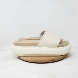REEF Sandals Womens 9 Cushion Bondi Bay Comfort Slide Platform Off White Shoes